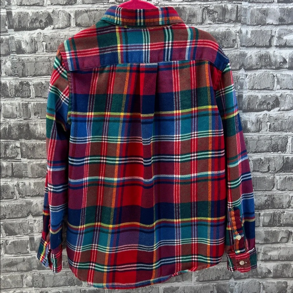 Ralph Lauren Red and‎ Blue Plaid Shirt